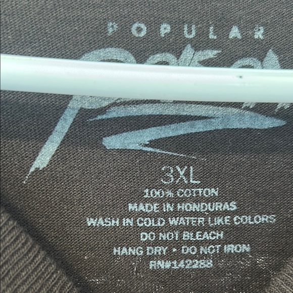 Brown Short Sleeve Tee with Graphic Design - Picture 3 of 3